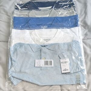 OshKosh Boys' Polo Shirt Set - Blue, White, Gray
